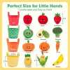 🎁TikTok Last Day Sale - 70% OFF👶Baby Sensory Toys – 16 PCS  First Fruit & Vegetable Set🍓