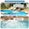 🎁Last Day Sale - 50% OFF🌊Solar Pool Fountain with Lights Dual Arc - Above/Inground Pool Fountain Lights with Remote Control