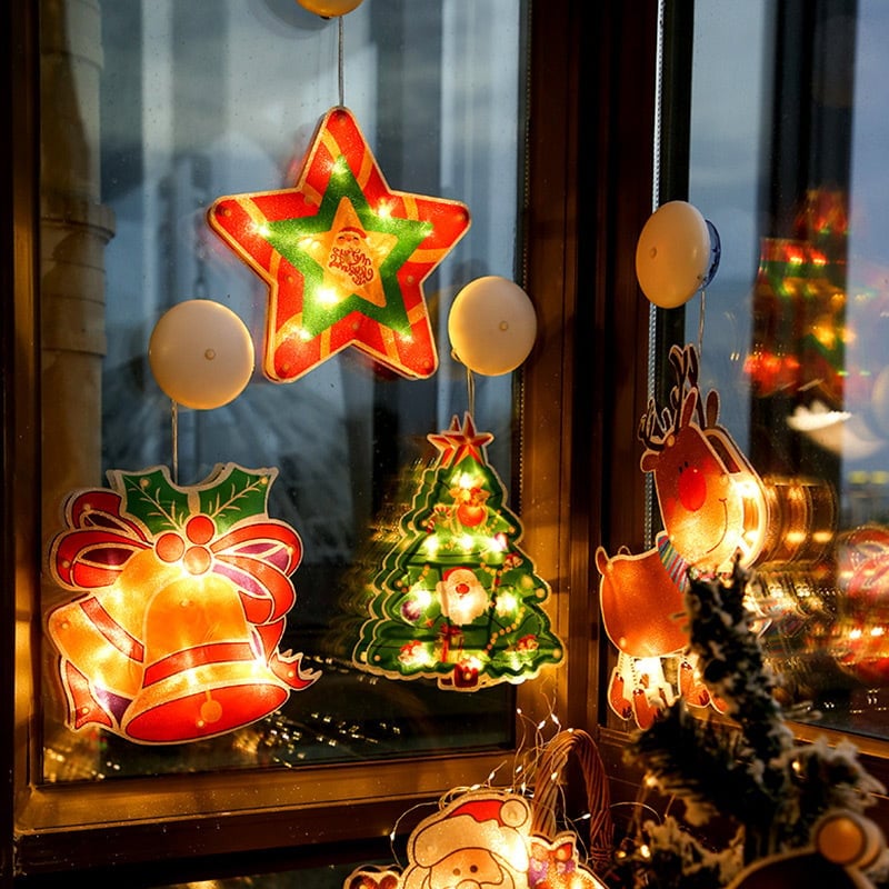 🎁2024 New Year Hot Sale🎁CHRISTMAS PRE-SALE 40%OFF NOW🎄Christmas Window Hanging Lights