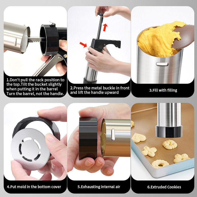 🔥Limited-time flash sale-👍Cookie Decorating Squeezer Set