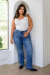 High-Rise Tummy Control Bootcut Jeans (Buy 2 Free Shipping)