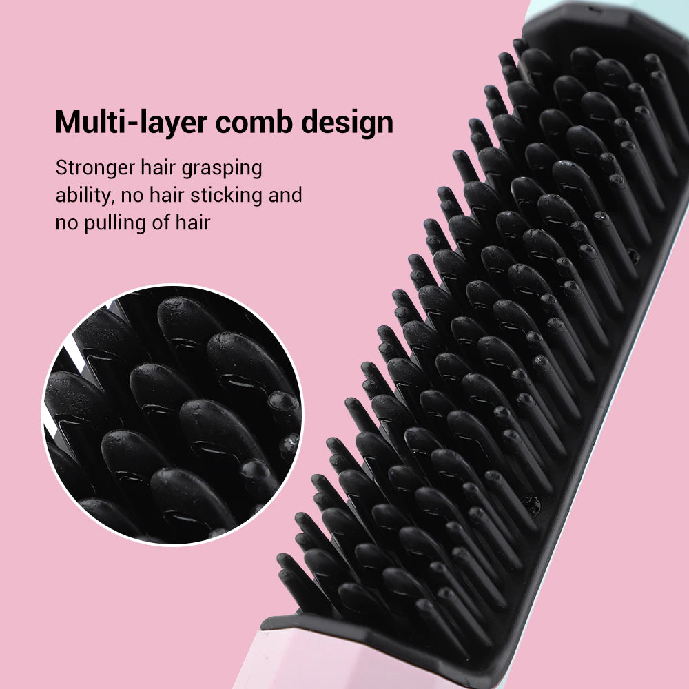 (🔥Last Day Promotion-60%OFF)2 In 1 USB Professional Straightener Comb(Free shipping)