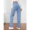 ⏰Letzter Tag 70 % RABATT🔥Jeans mit hoher Taille, mehreren Taschen und weitem Bein