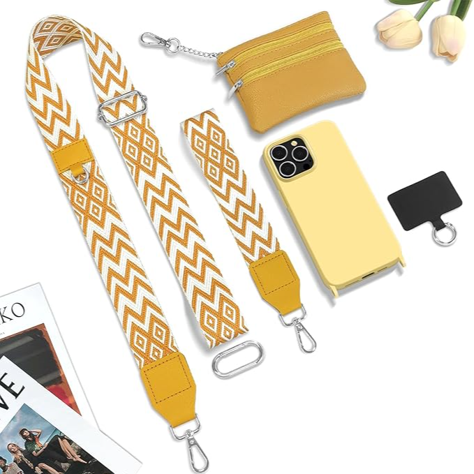 💖Clip and Go-2 In 1 Phone Strap With De-Theft Pouch-👍🔥