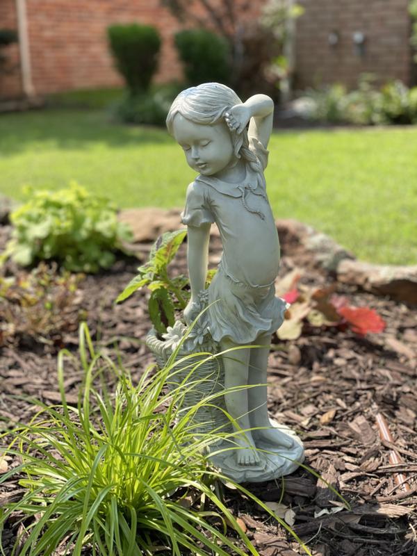 Embrace Childhood with Frances, the Flower Girl Statue