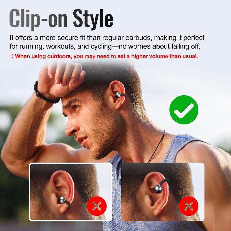 🔥Last Day Promotion 50% OFF💥-🎧Ear Clip Style Bluetooth Translation Headset With Touch Screen