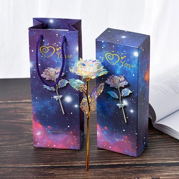 (💕Mother's Day Sale- 50% OFF) Limited Edition Galaxy Rose (With Stand and Gift Box)