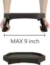 Xchouxer Sofa Arm Clip Table, Armrest Tray Table, Drinks/Remote Control/Snacks Holder,2.5D x 9W x 4.5H in (Black) …