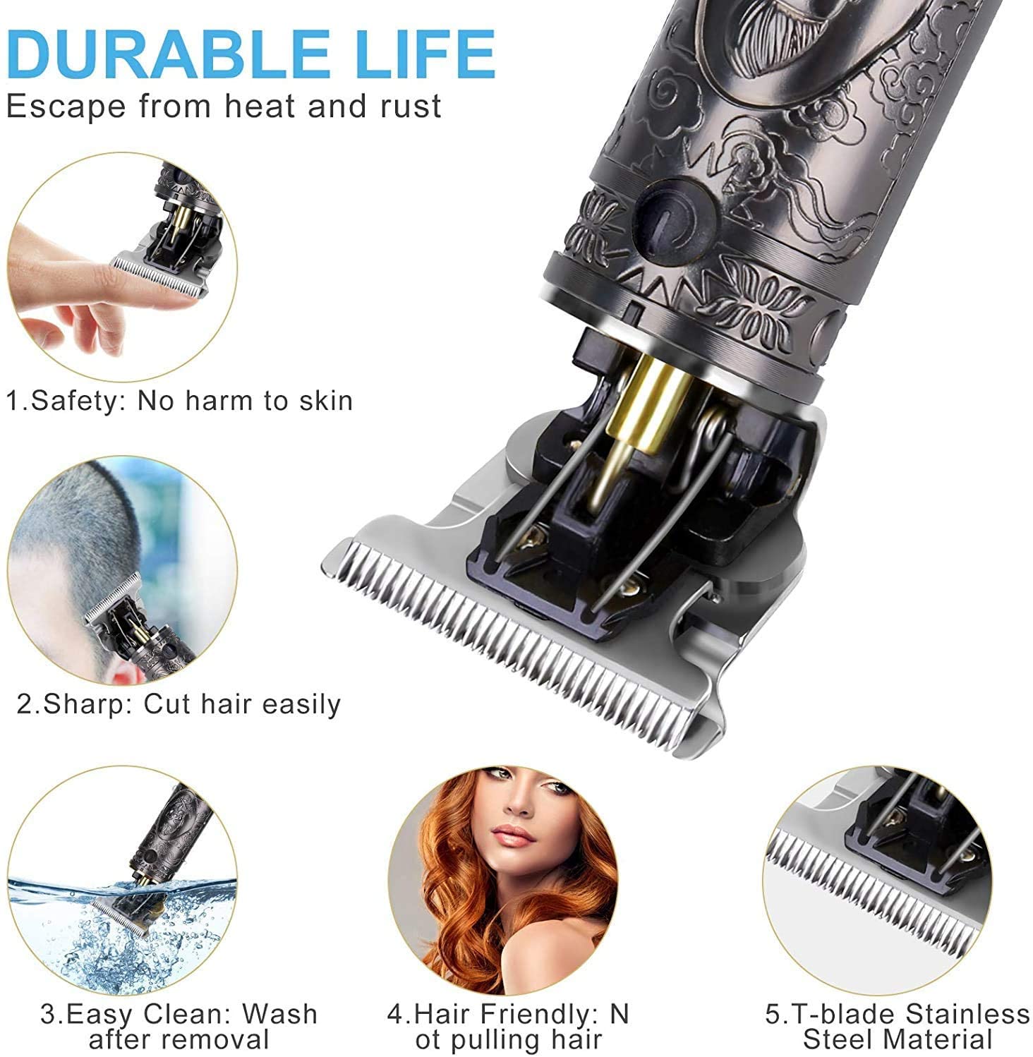 🔥LAST DAY 70% OFF🎁Cordless Zero Gapped Trimmer Hair Clipper, Buy 2 Get Free VIP SHIPPING