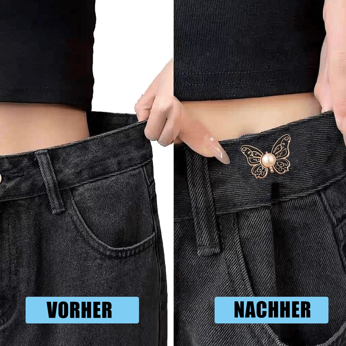 🔥Letzter-Tag-Aktion: 49 % Rabatt🦋2er-Pack abnehmbare Schmetterlingsclips