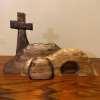 💕Handmade Empty Tomb Easter Scene And Cross