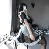 Cute anime maid cosplay costume outfit wit apron & tie PPF0290