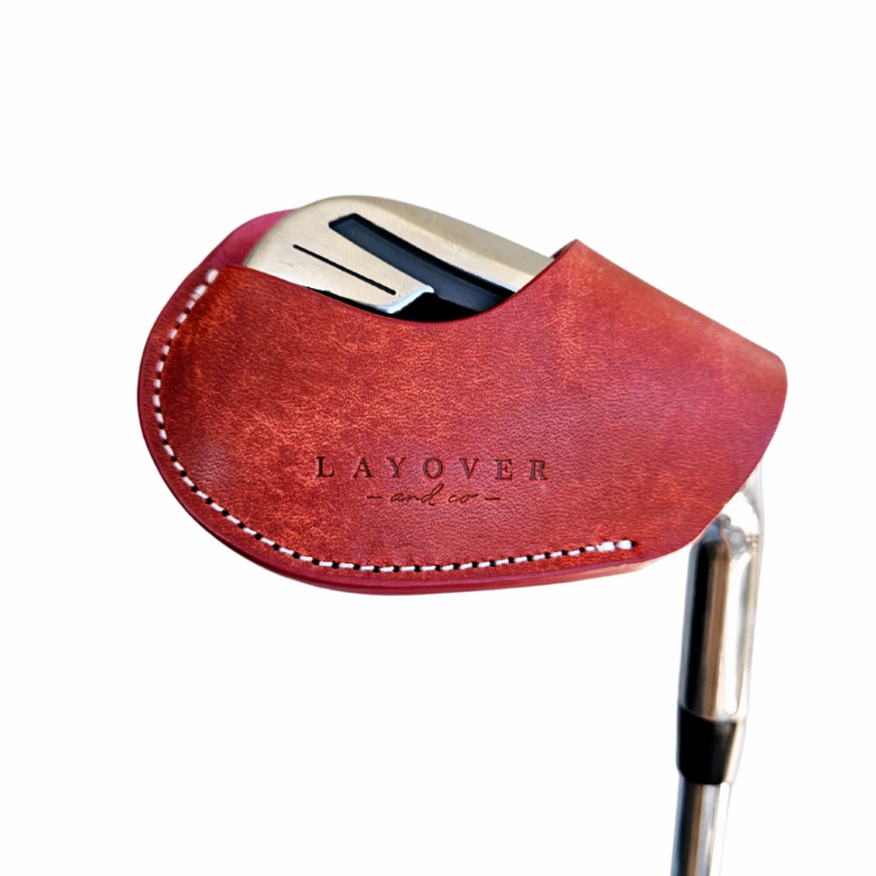 Magnetic Leather Iron Cover – Handcrafted Club Protection with Timeless Style