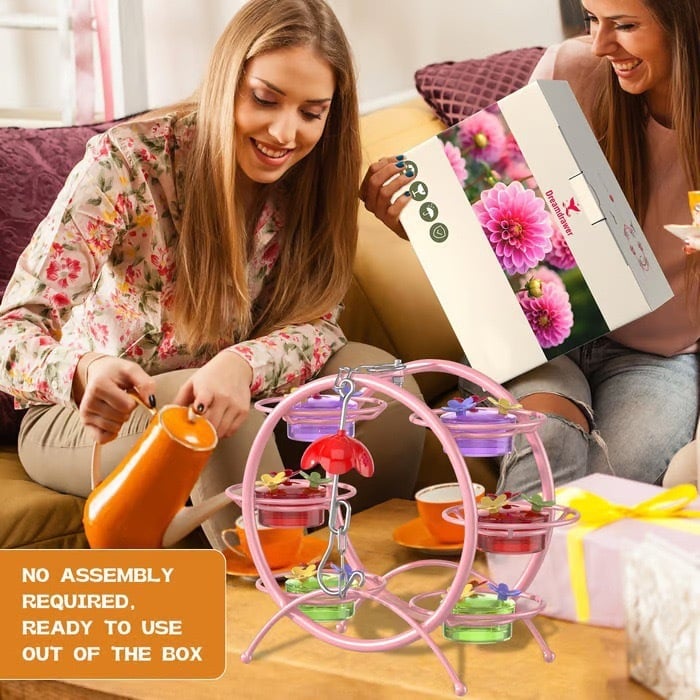 💥LAST DAY SALE 50% OFF💥Pinwheel-Shaped Outdoor Hummingbird Feeder⚡BUY 2 FREE SHIPPING