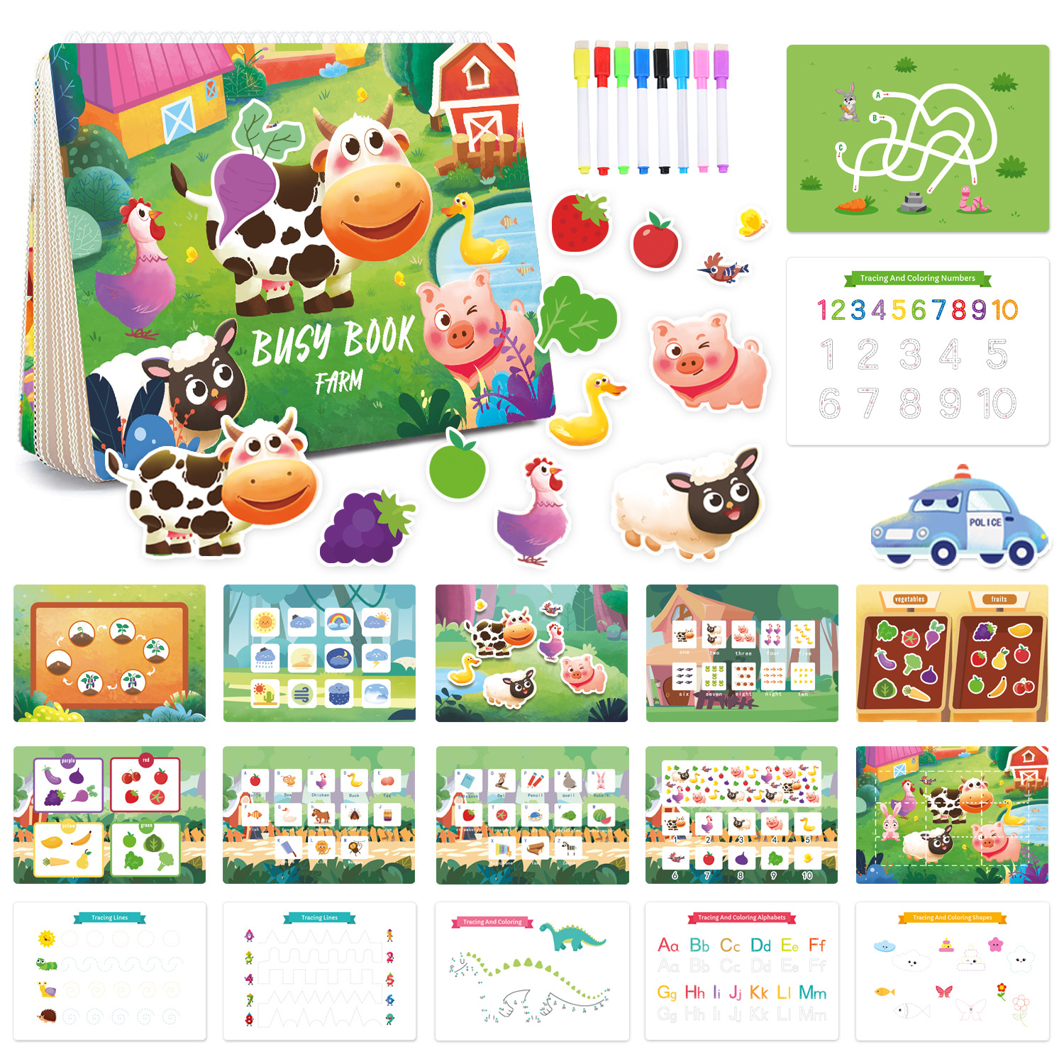 🔥Last Day 70% OFF🔥Montessori Busy Book Preschool Learning Activities, Buy 2 Free Shipping!