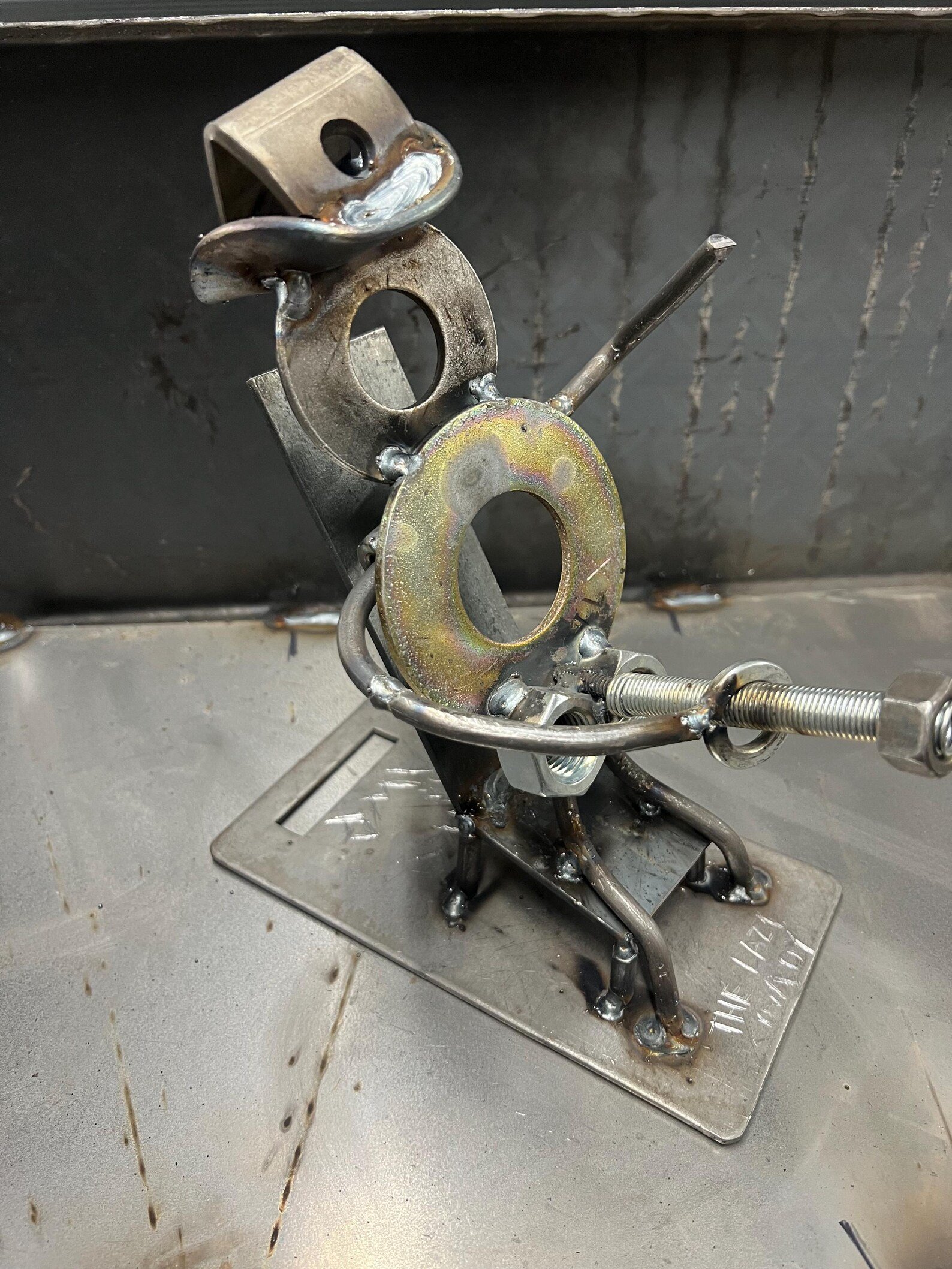 The Jackin’ Cowboy – Handmade Steel Desk Buddy