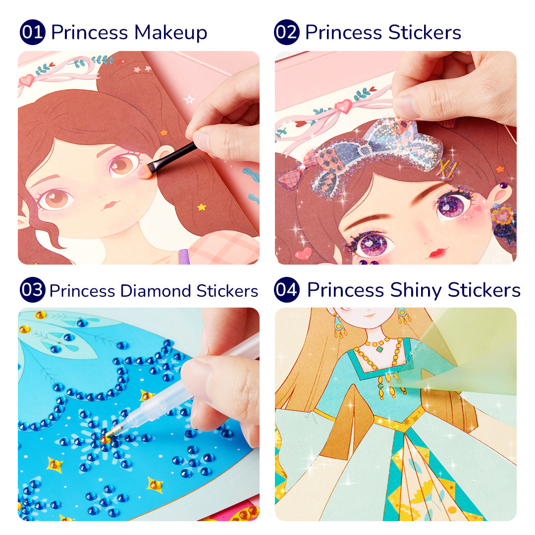 🔥LAST DAY 50% OFF🔥3-in-1 Dress Up Game Set: Princess Fantasy Makeup