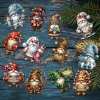 (🌲Early Christmas Sale- 49% OFF) Wooden Dwarf Christmas Tree Ornaments Set (12pcs)