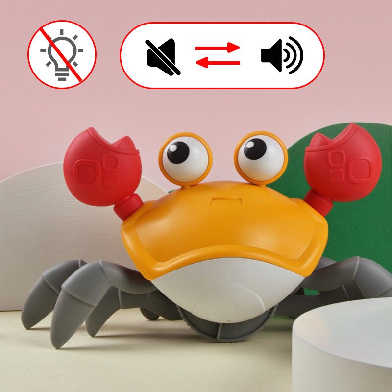 (🎅Early Christmas Sale - 50% OFF) 🎁Interactive Crawling Crab Baby Toy - 🚚Buy 2 Get Free Shipping