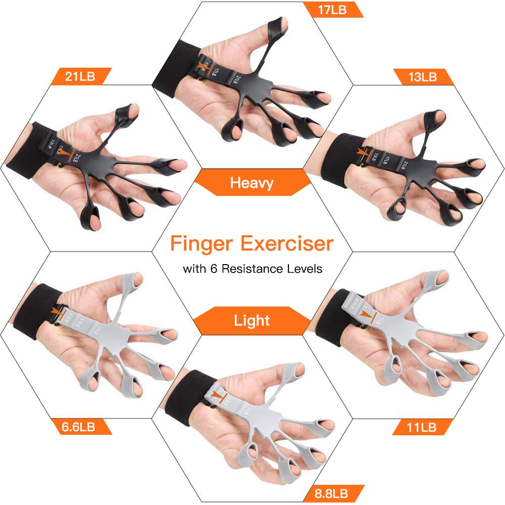 (2023 New Year Sale-49% Off Now) 🔥6 Resistant Level Finger Exerciser