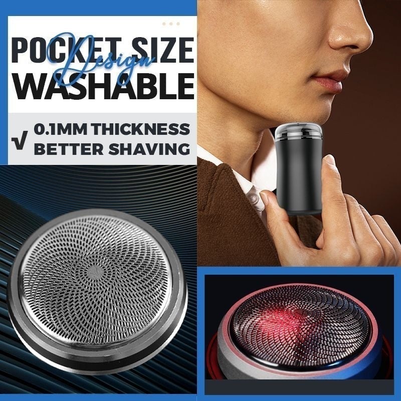 (🔥 New Year Hot Sale - Save 50% OFF) Pocket Size Washable Electric Razor, Buy 2 Free Shipping