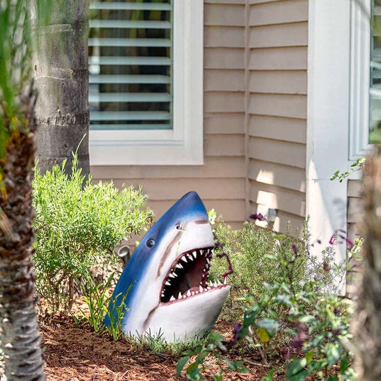 ✨Last Day For Clearance 49% OFF 🦈Majestic Great White Shark Garden Sculptu - Buy 2 Save 10% & Free Shipping Now