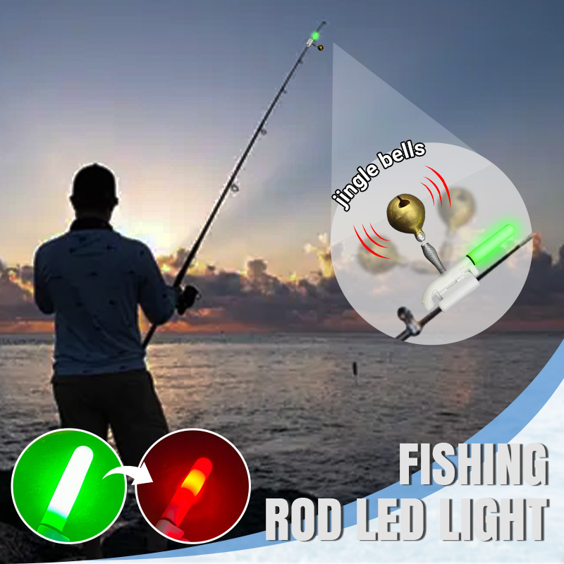 💥LAST DAY SALE 50% OFF🎣Fishing Rod LED Light with Buzzer Bell