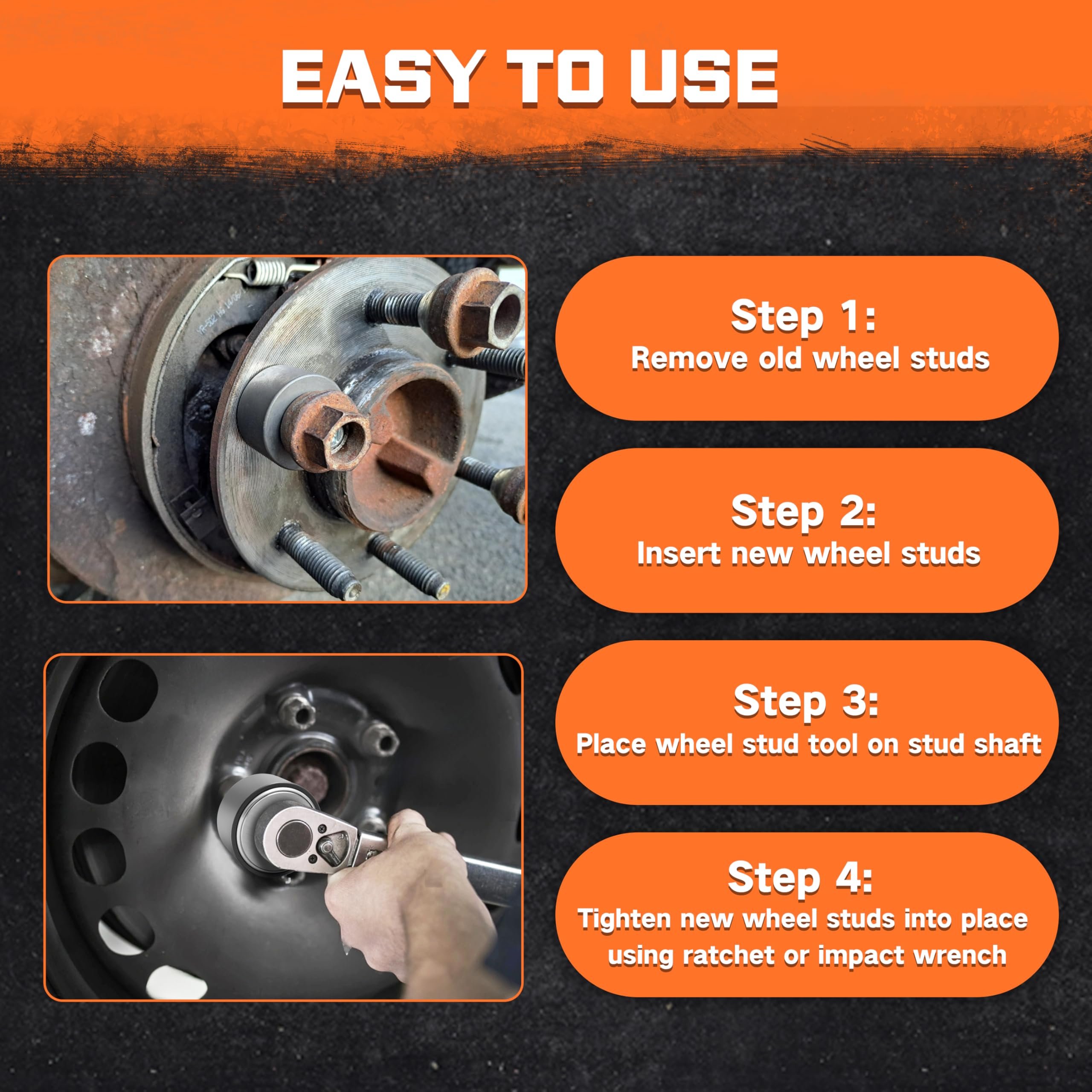🎁TikTok Last Day Sale - 70% OFF🔥Wheel Stud Installer Tool