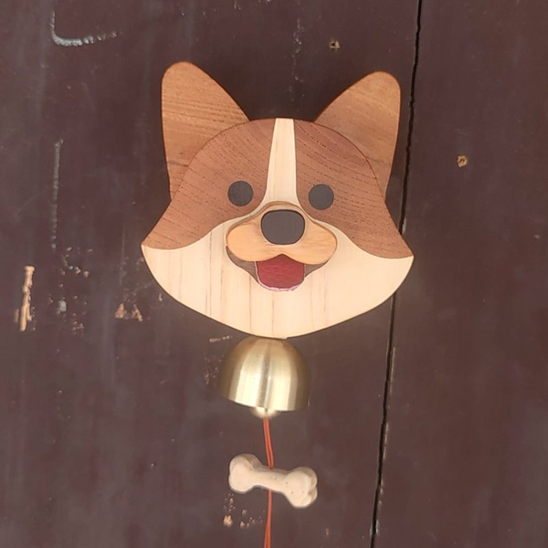 🔥Last Day 49% OFF🎁Handcrafted Wooden Shiba Inu Doorbell Wind Chime