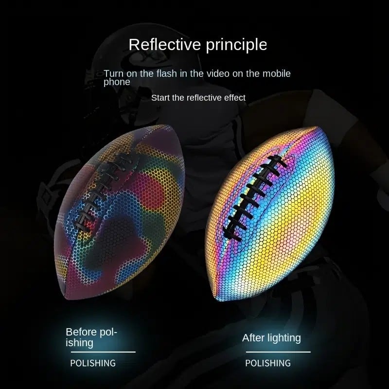 (🔥Last Day Promotion- SAVE 48% OFF)HOLOGRAPHIC GLOWING REFLECTIVE FOOTBALL(Buy 2 Free Shipping)