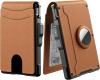 ✨Wallet for Men - with Pop Up Aluminum Case Money Clip Slim Leather Slots Credit Card Holder RFID Blocking Bifold Minimalist Wallet