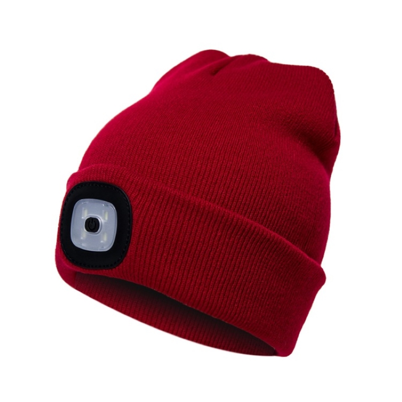 (🌲CHRISTMAS SALE NOW-48% OFF) LED Knitted Beanie Hat, BUY 4 GET 25% OFF & Free shipping