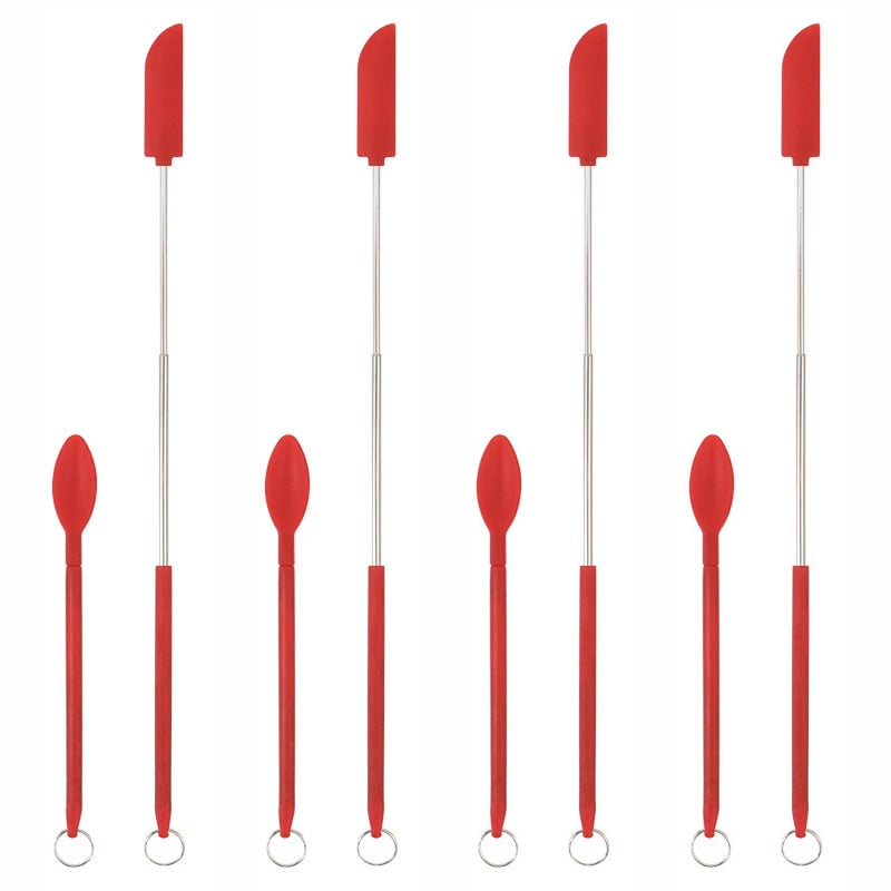 (🎄Early Christmas Sale - 48% OFF)Mini Silicone Telescopic Spatula(2 PCS)