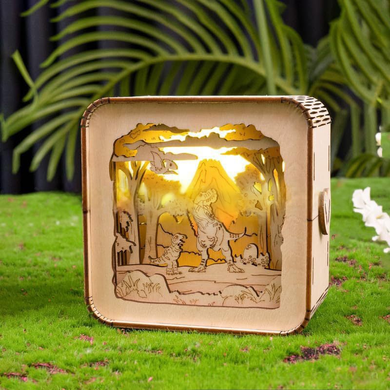 🎁3D Wooden Puzzle Night Light