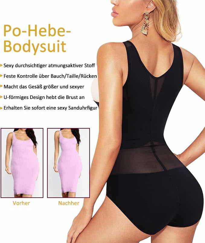 ⏰Letzter Tag 49 % RABATT🔥Shapewear-Bodysuit mit hoher Taille
