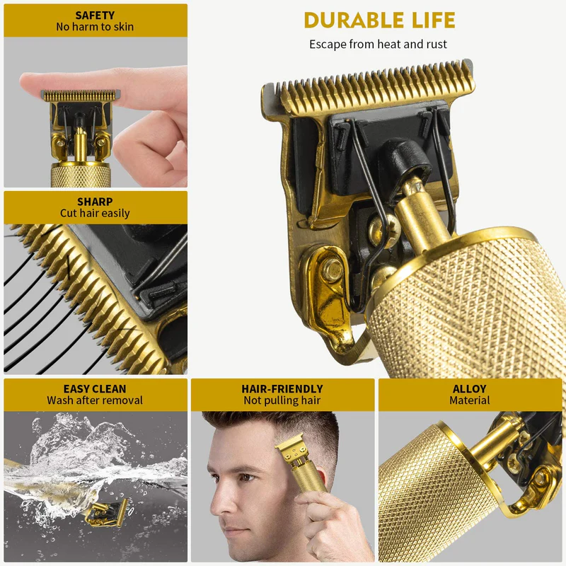 🔥Hot Sale 50% OFF🔥Cordless Zero Gapped Electronic Hair Clipper