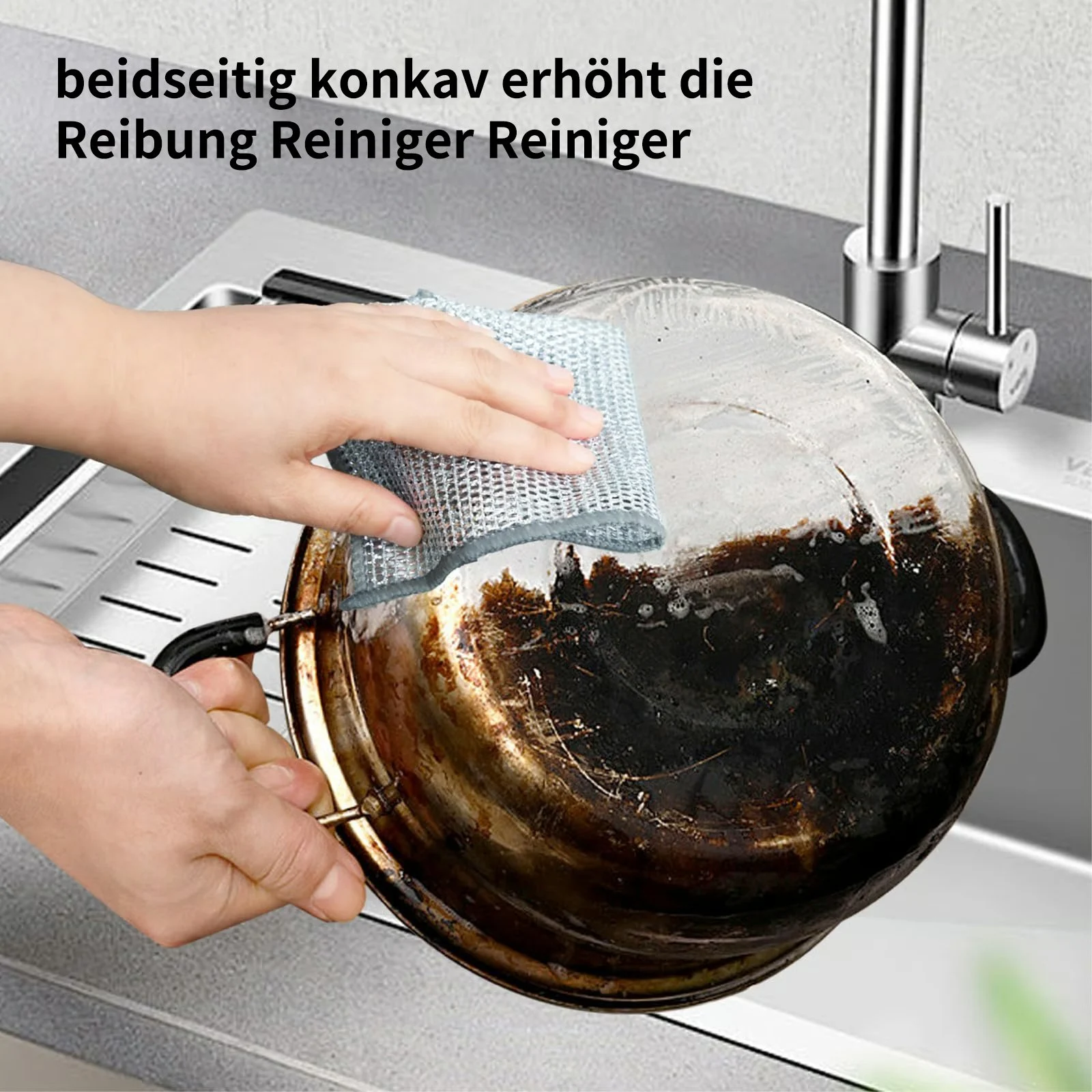 🔥Letzter Tag 50% RABATT- Mehrzweck-Spüllappen aus Draht für Nass und Trocken