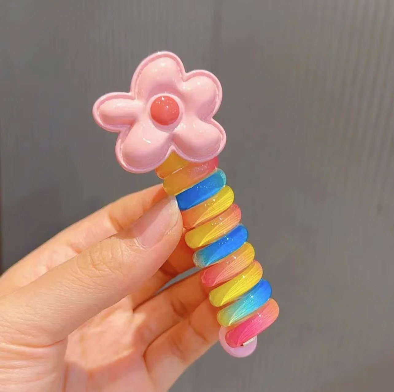 🔥BIG SALE - 50% OFF🔥Colorful Telephone Wire Hair Bands for Kids