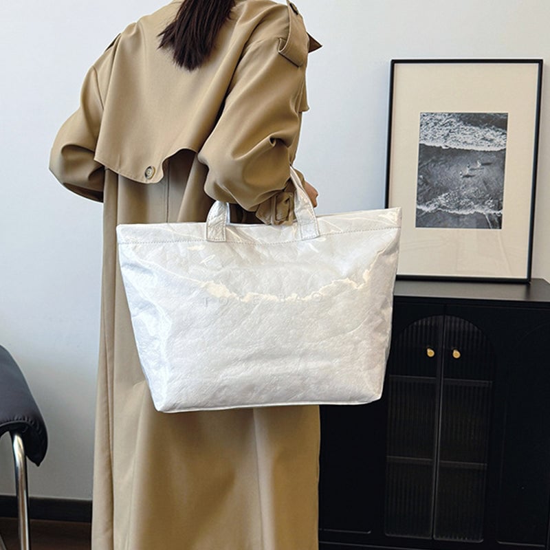 🔥Damen-Einkaufstasche mit Buchstaben-Print👜