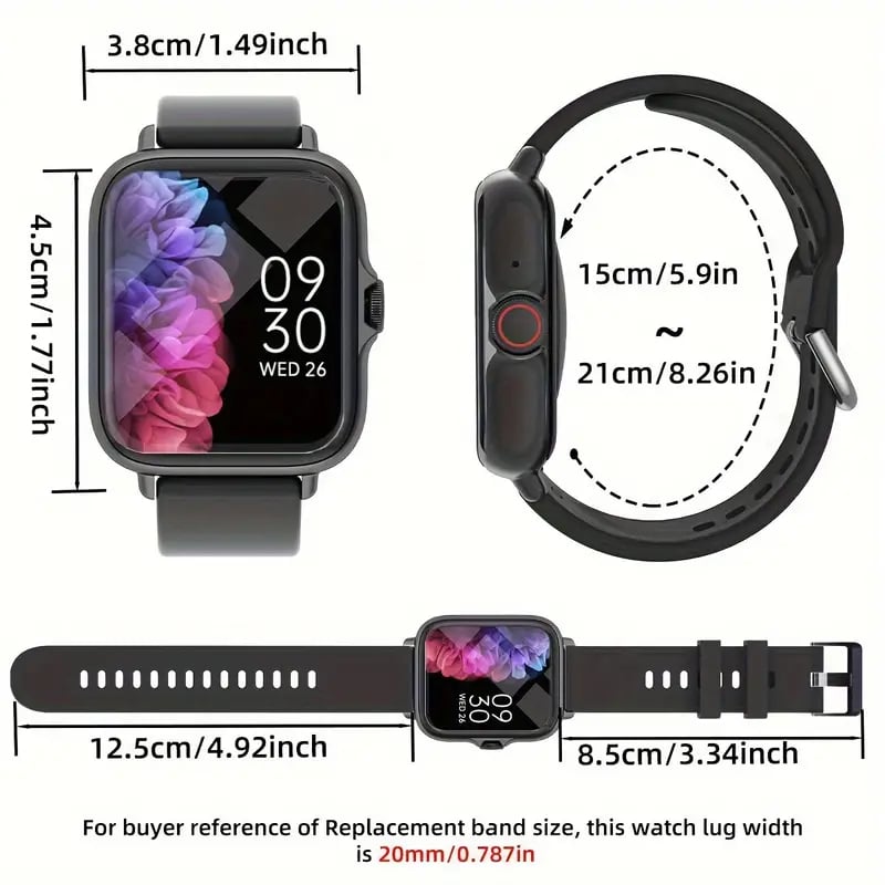 🔥Ganztägige Fitnessüberwachung⌚Mode-Smartwatch mit Bluetooth