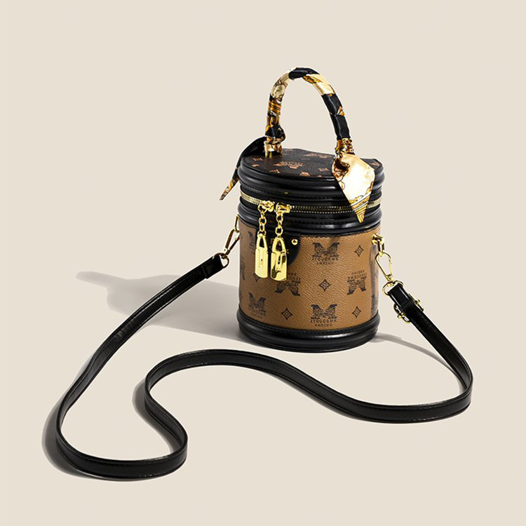 🎁LAST DAY 45% OFF🎁MISA-2023 New High-end Texture Fortune Cylindrical Bag Light Luxury Retro Print Shoulder Bag Crossbody Bag