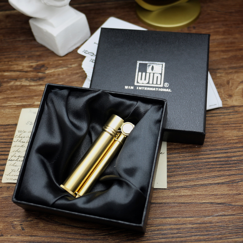 Stainless Steel Brass Vintage Creative Old Kerosene Lighter
