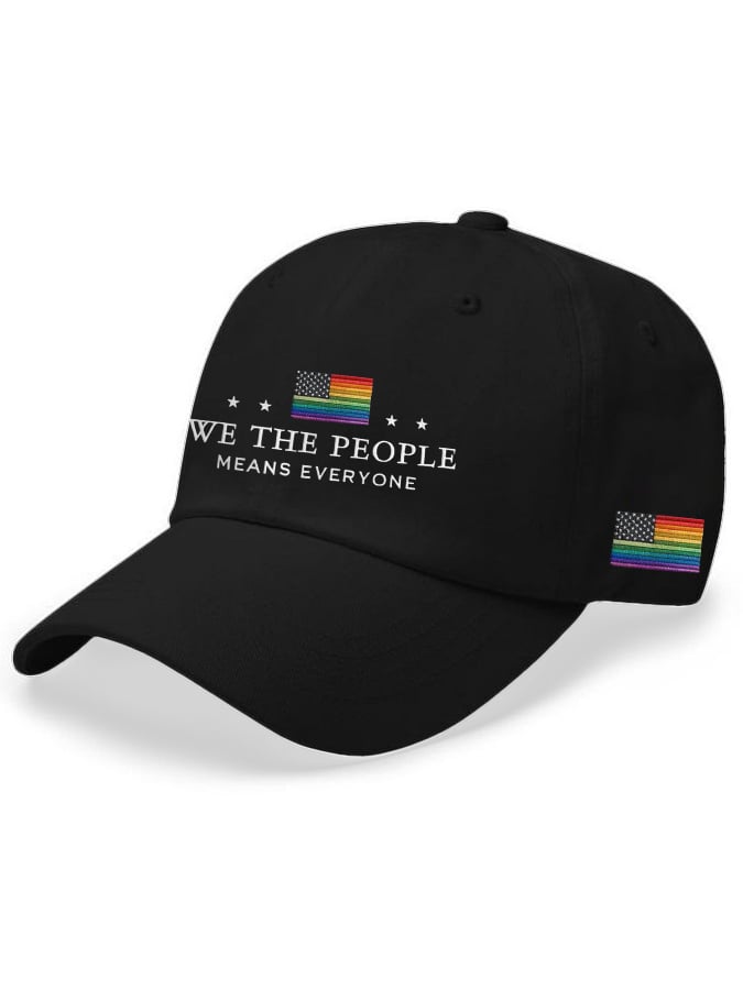 Vintage We The People Means Everyone Print Baseball Cap