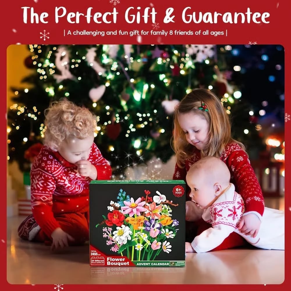 🎁TikTok Last Day Sale - 70% OFF🎉24 Day Flower Bouquet Advent Calendar &  Free Shipping