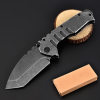 🔥Last Day Promo - 70% OFF 🎁Outdoor Black Steel Stonewashed Folding Knife, Buy 2 Free Shipping