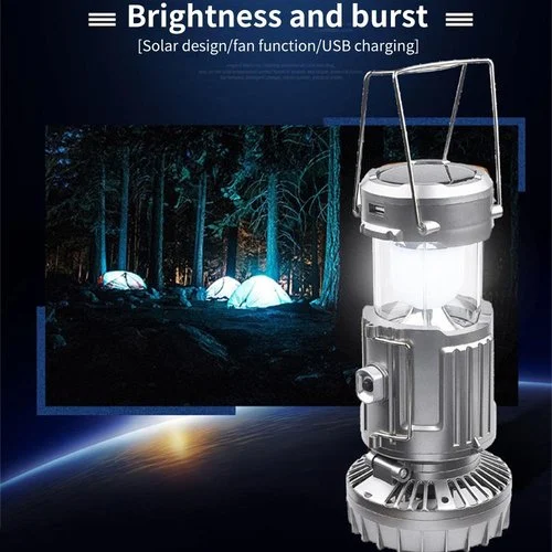 🔥 Summer Hot Sale 🔥 - Portable LED Camping Lantern With Fan