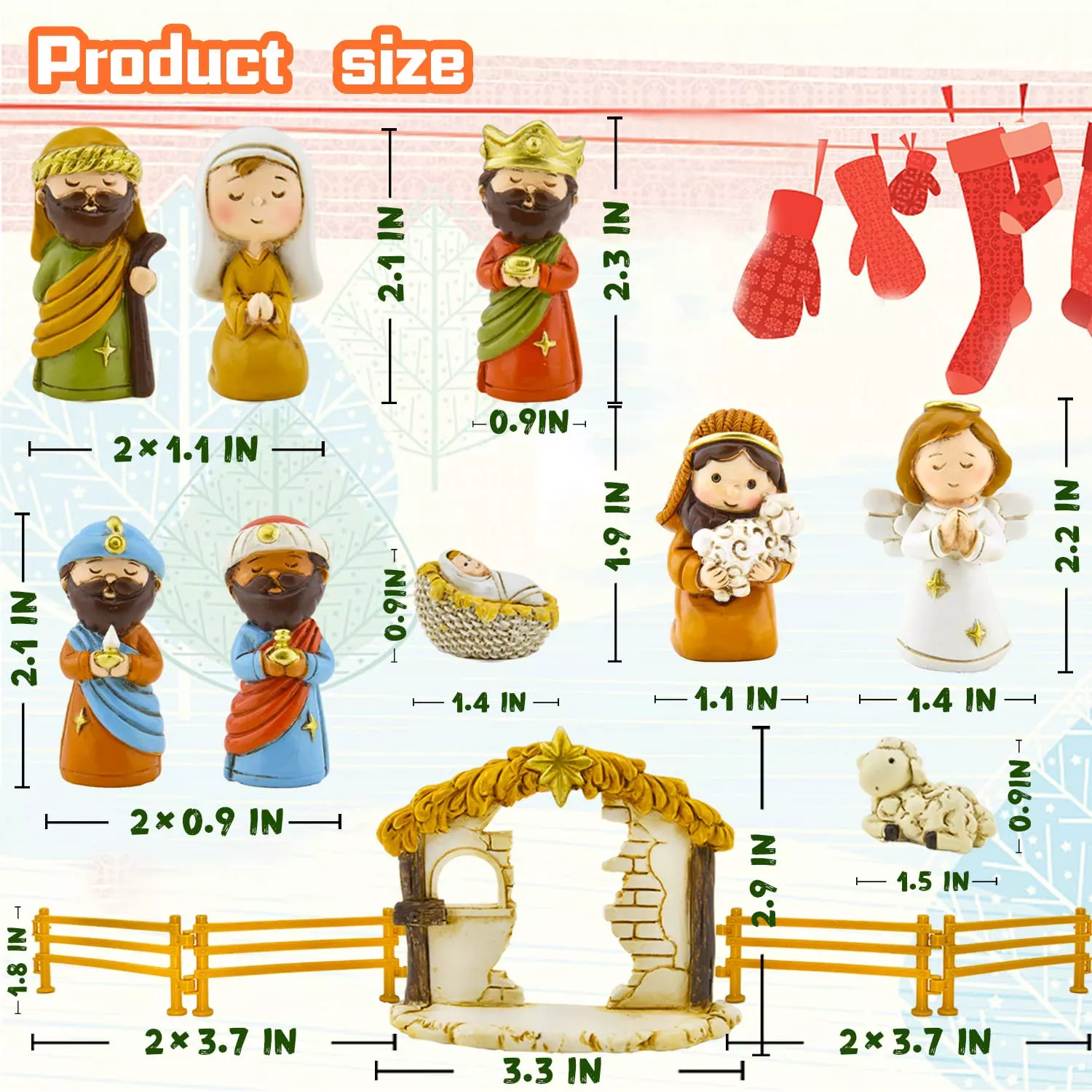 🔥Last Day Promotion - 70% OFF🎁🎄Nativity Scene Advent Calendar Set