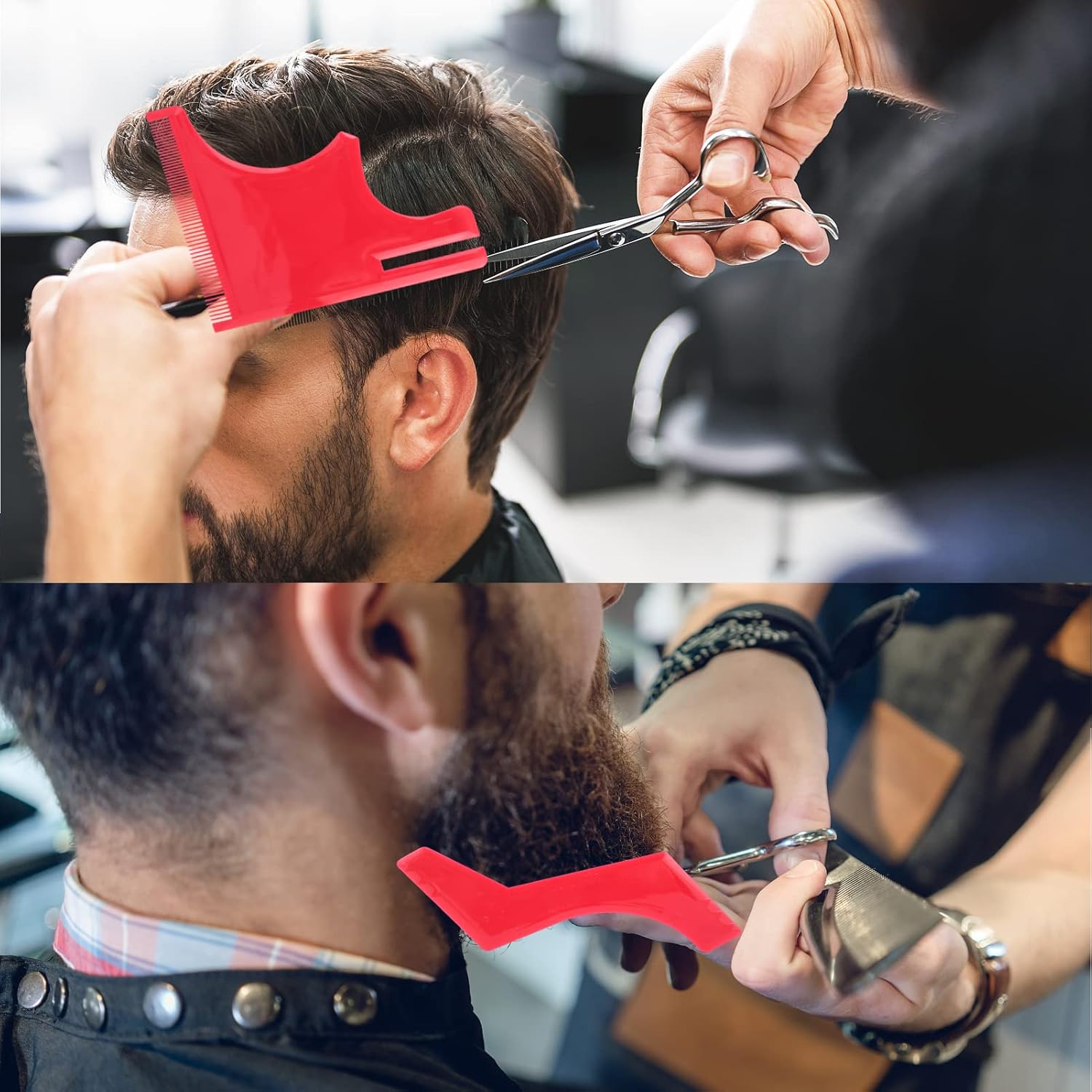 💥LAST DAY SALE 50% OFF💥Beard Hairline Shaping Tool Kit for Men