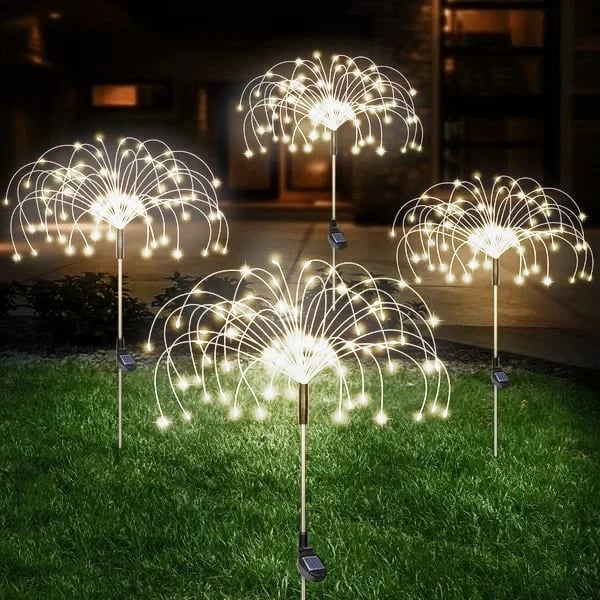 🎇(Last Day Promotion - 50% OFF) Waterproof Solar Garden Fireworks Lamp-BUY 1 GET 1 FREE