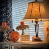 🍁Fall Harvest Sale: 60% OFF! Fall Candle Ring Wreath: Green Leaf Vine, Pumpkins & Berries - 14 Inch